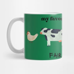 My favorite season is fair season Livestock animals Mug